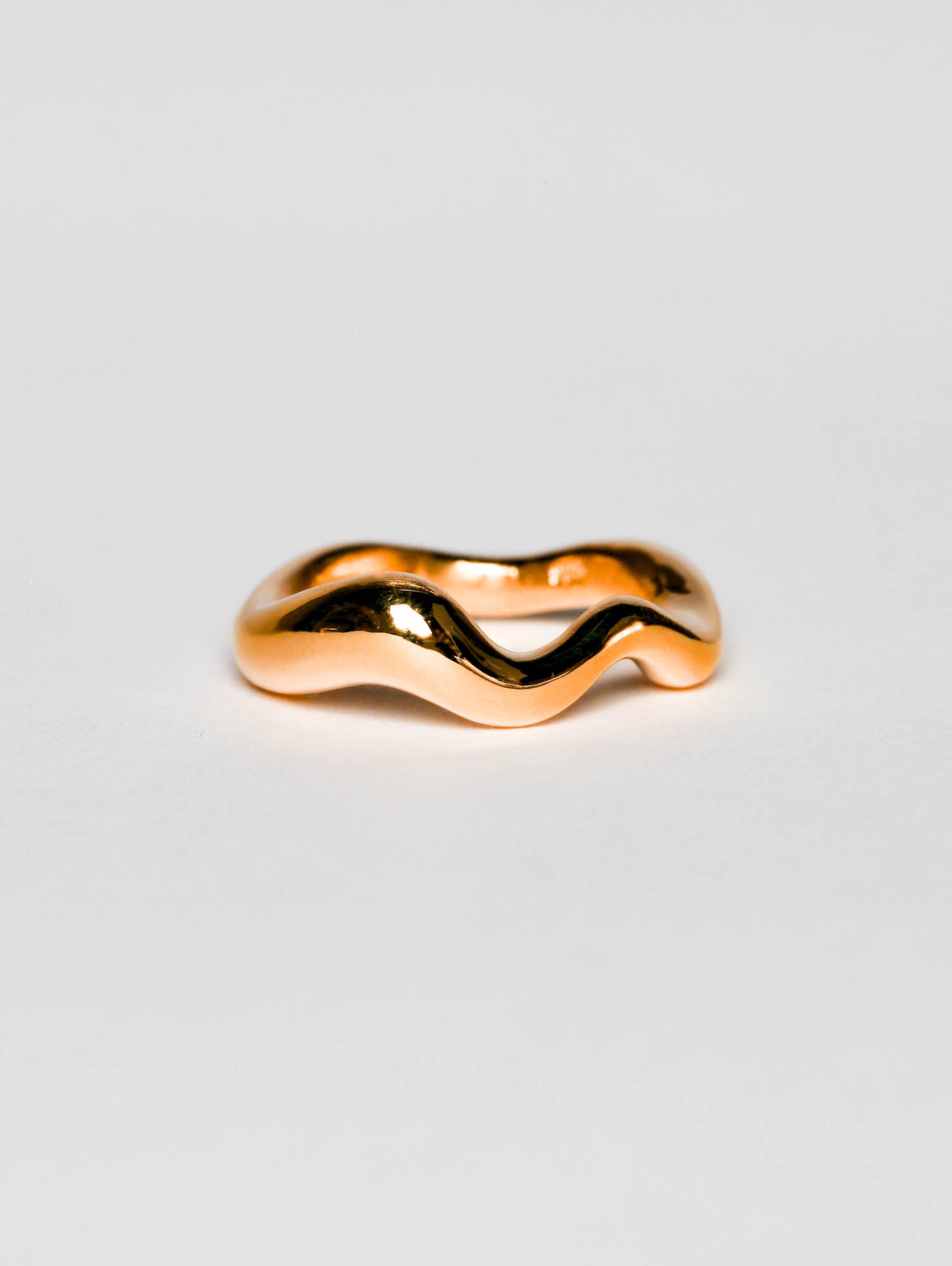 namaka  Wave Ring, in 22K Gold Plated Sterling Silver