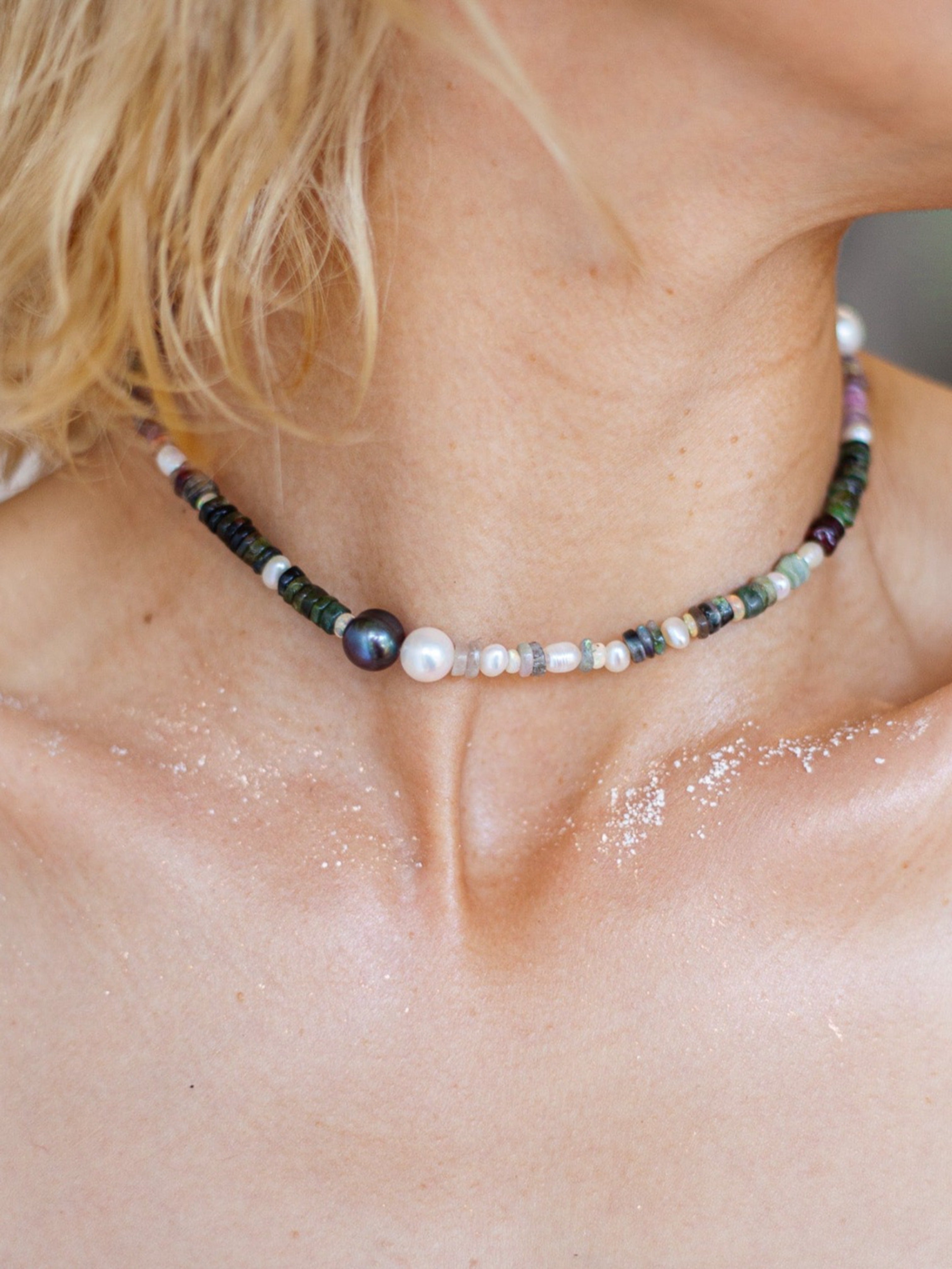 Tahitian pearl deals choker necklace
